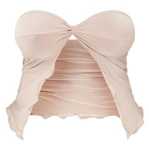 PRETTY LITTLE THING twist bandeau top size 14